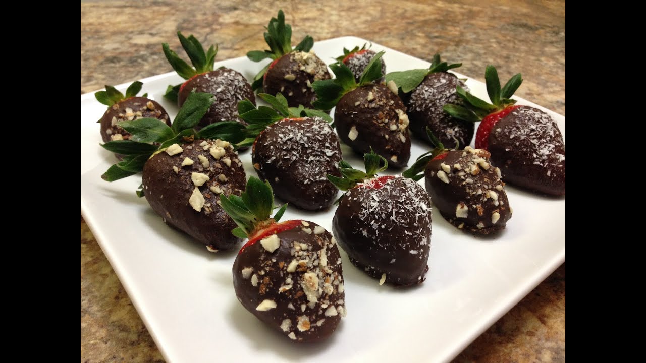 Healthy Chocolate Covered Strawberries – HASfit Vegan Chocolate Sauce – Healthy Dessert Recipes