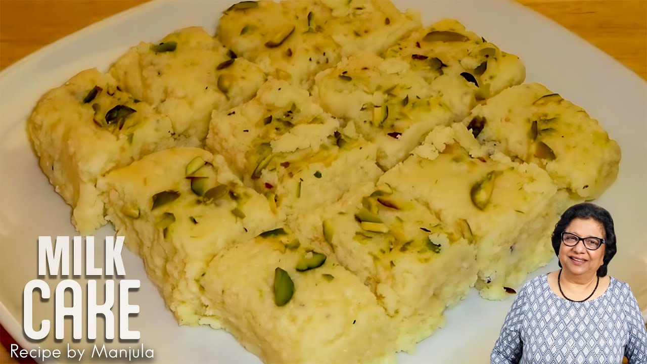 Indian Milk Cake (Eggless Dessert) Recipe by Manjula