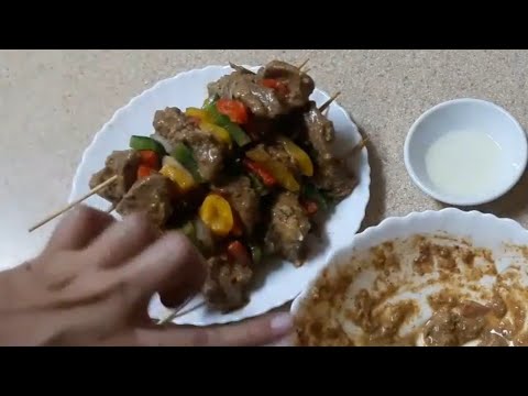 Beef Tika Boti on Stick Recipe/How to make Beef Tika in oven by** kitchen with fatima**