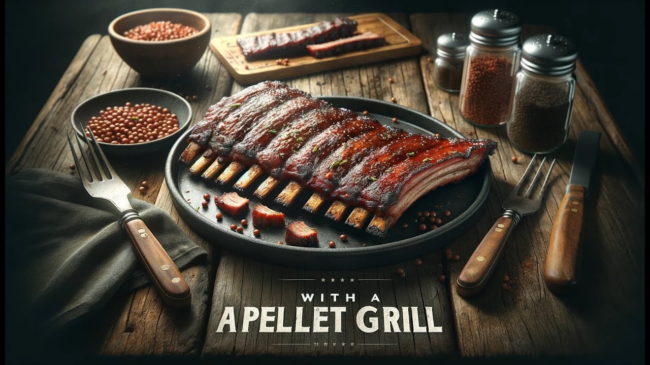 Ribs on my Favorite Pellet Grill.  The Oklahoma Joe’s Rider DLX Pellet Grill