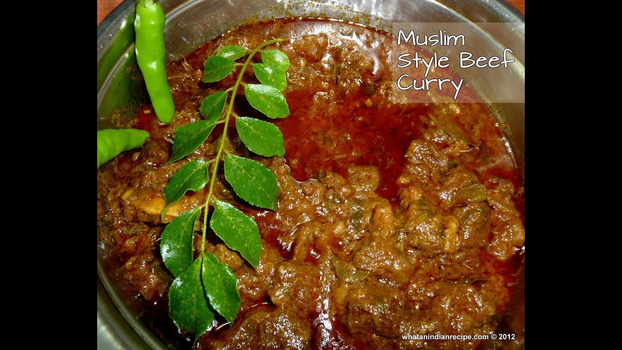 Muslim  style  beef  curry  recipe