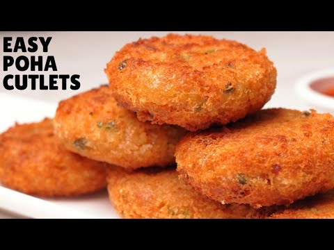 10-MINUTE POHA CUTLET Recipe | Easiest Cutlet Recipe Ever (Hindi)
