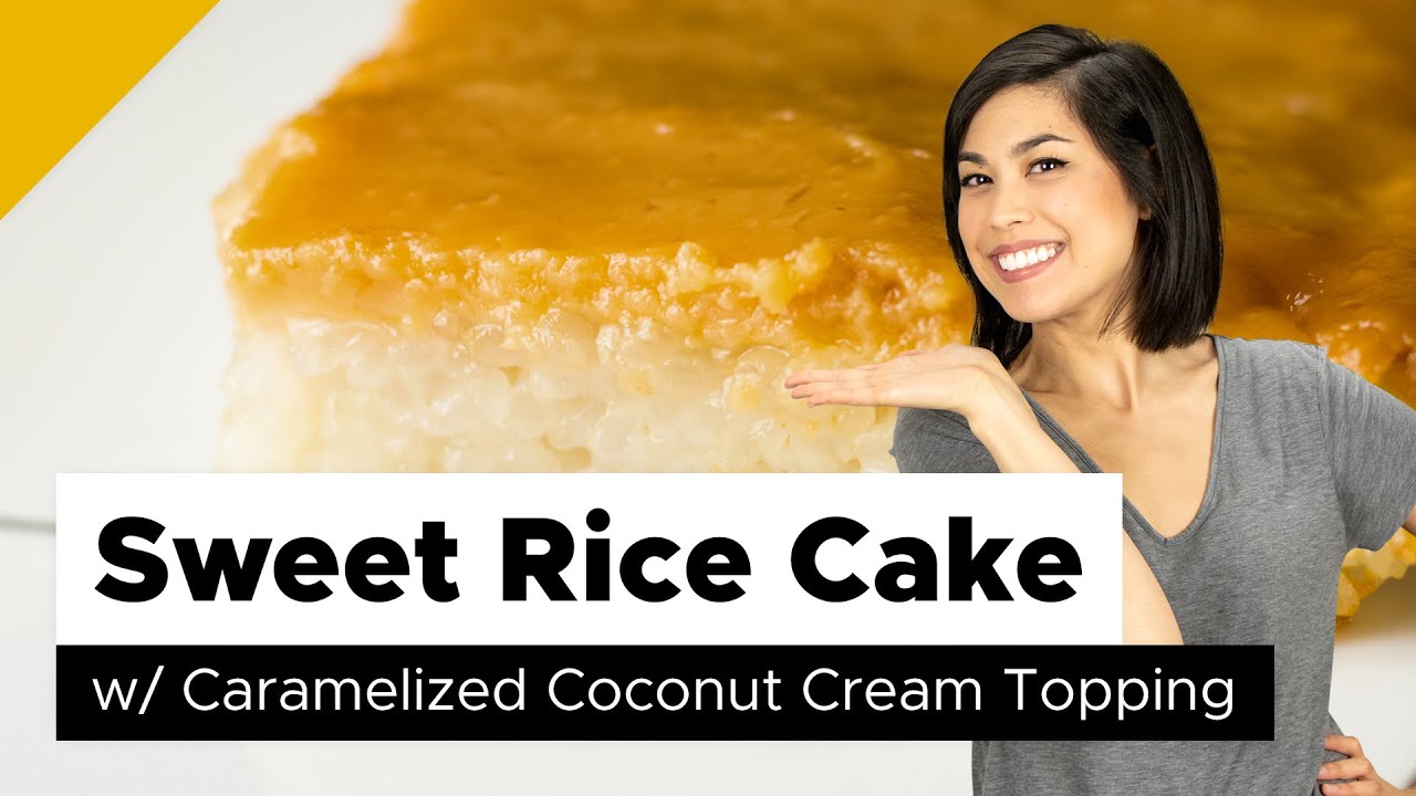 Sweet Rice Cake Recipe (Filipino Dessert)