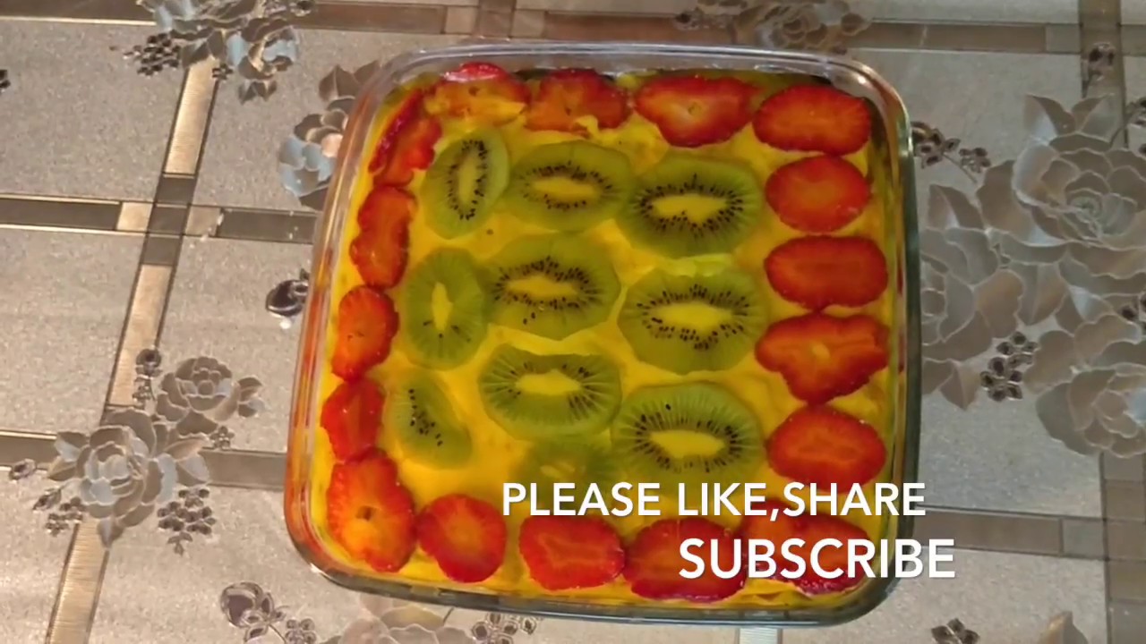 Eggless fruit trifle pudding|Trifle Pudding recipe||How to Make EnglishTrifle||Dessert Recipes #GTK