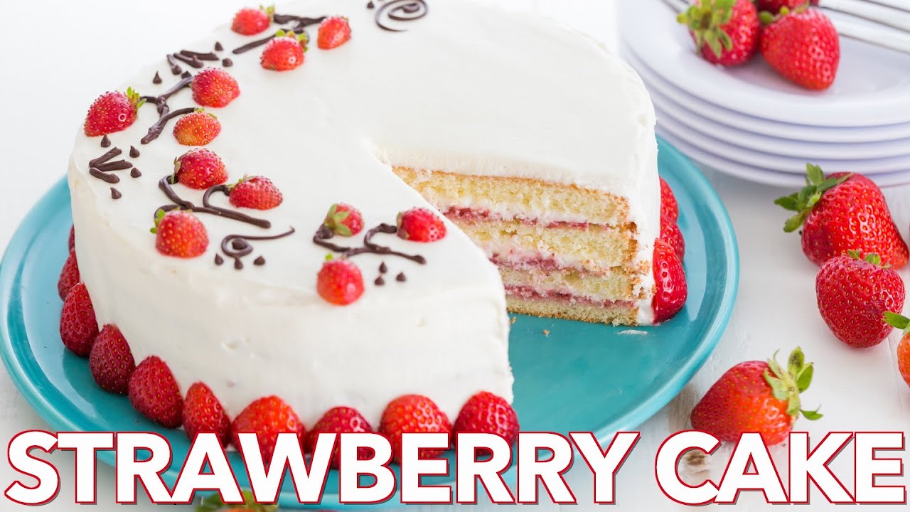 Dessert: Fresh Strawberry Cake – Natasha’s Kitchen