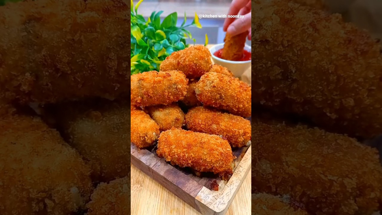 Chicken Croquettes Recipe (Ramadan Special) | #trendingshorts #ramadanspecial #iftarspecial