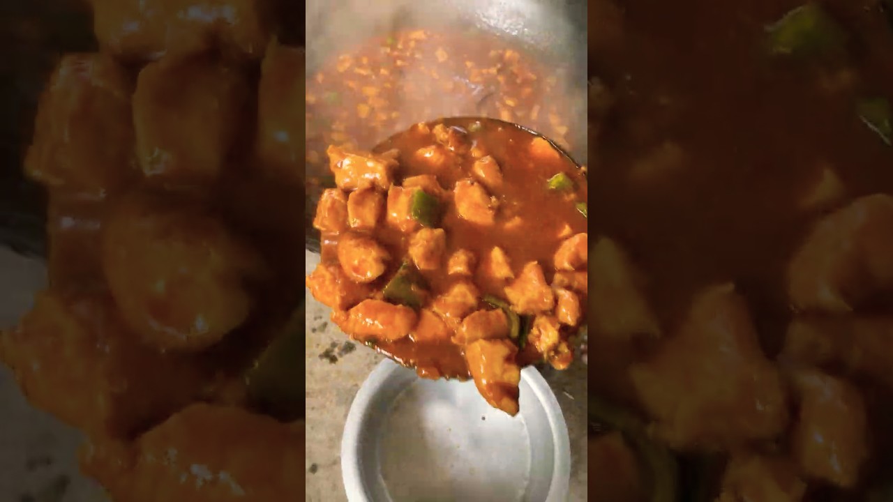Chilli Chicken Style Chicken Recipe || #food #villgefood #villfood #rannarecipe #cooking #shorts
