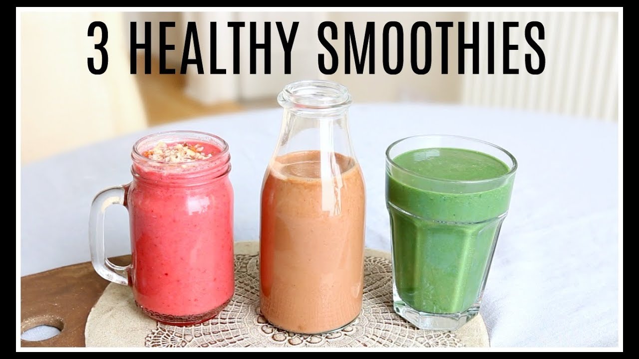3 HEALTHY SMOOTHIE RECIPES | Niomi Smart