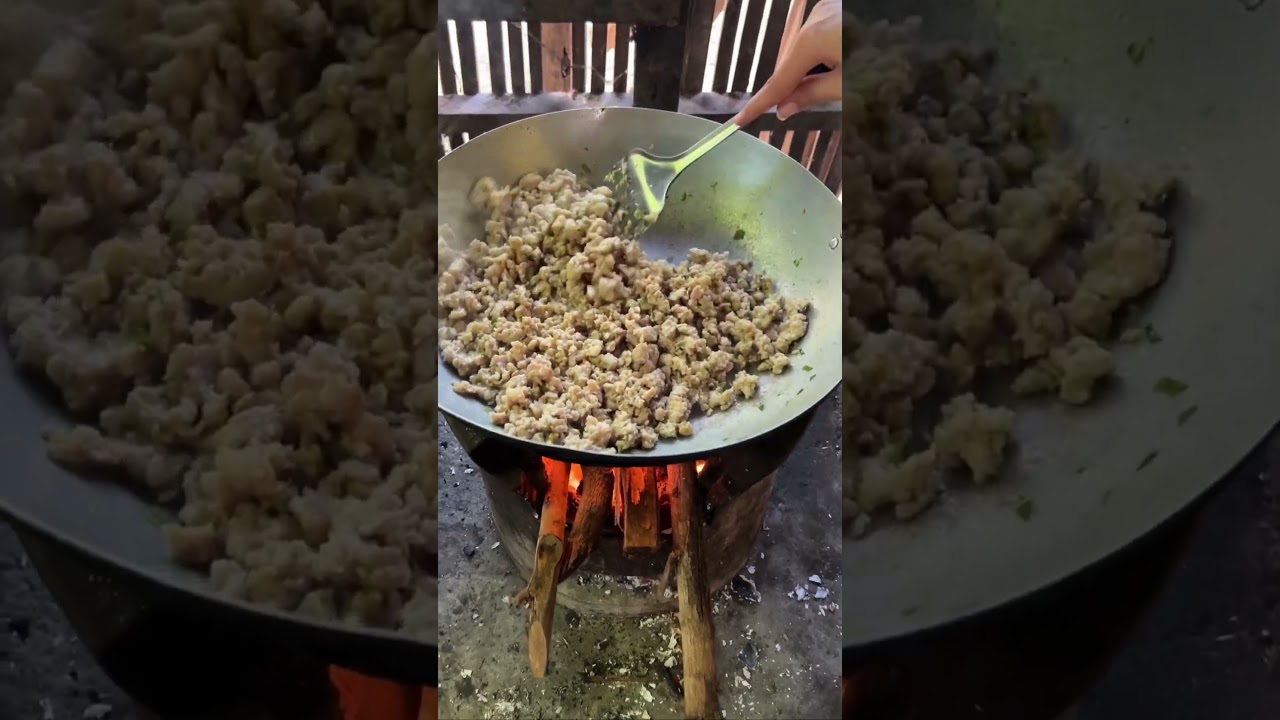 Cooking pork recipes #villagelife #deliciousfood #youtubeshorts #cookingfood #yummyfood #yummy #food