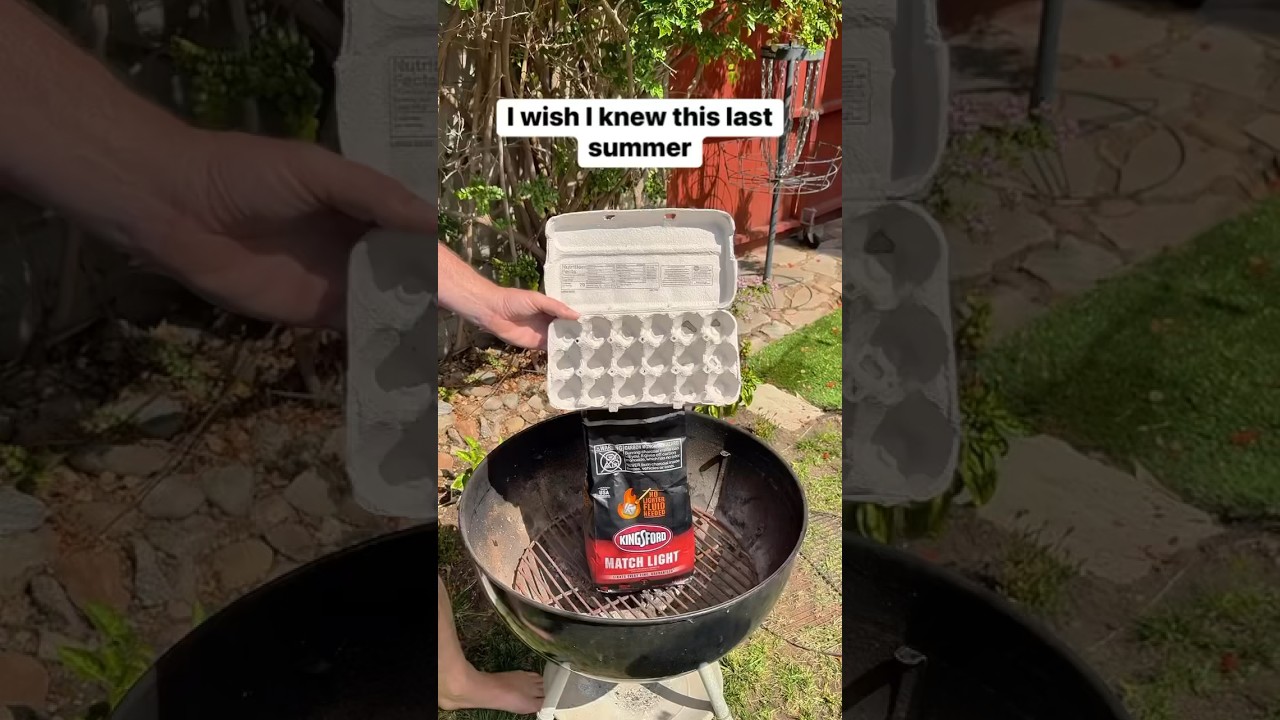 Best way to start a charcoal grill #grill #bbq #grilling #cookout #backyard #camping