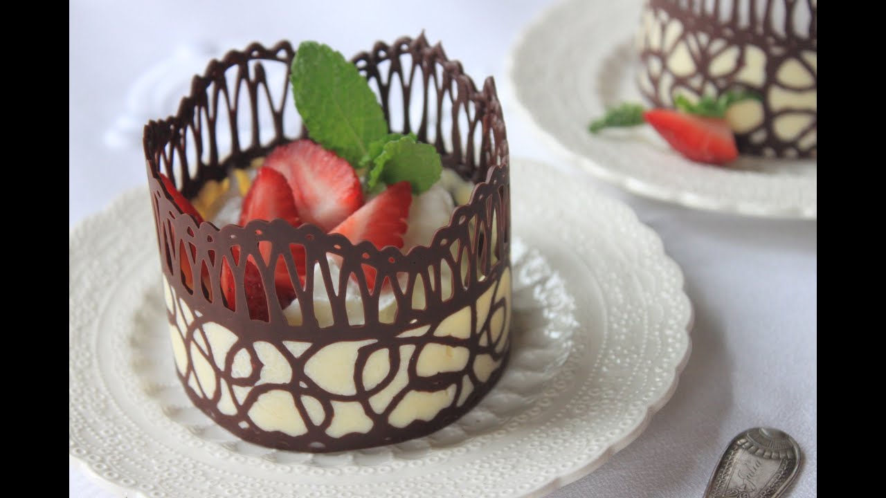 How to Make Chocolate Lace Dessert Cups