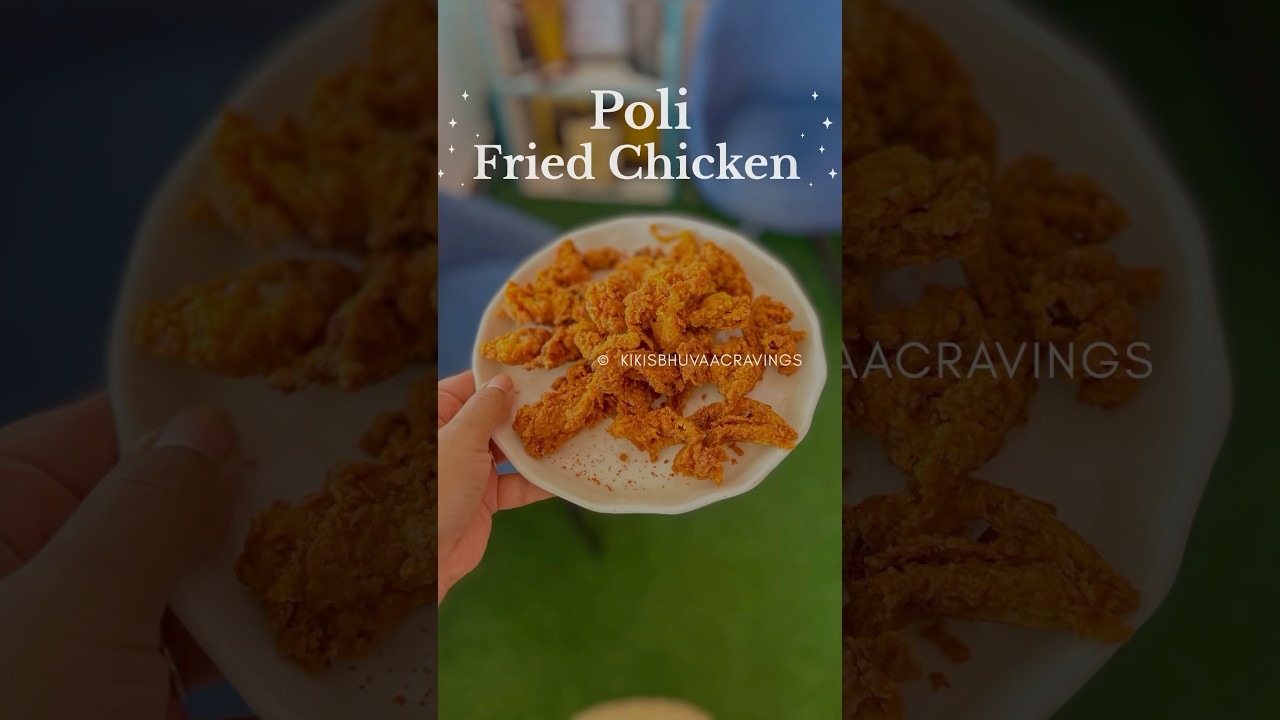 Poli KFC Fried Chicken #kikisbhuvaacravings #kfc #kfcchicken #friedchicken #oystermushrooms #recipe