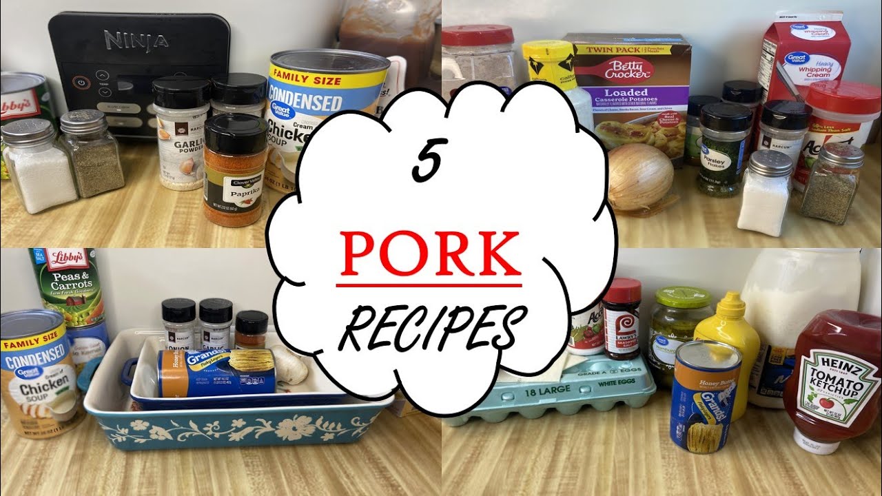 5 PORK RECIPES | Five BEST, Tasty PORK DINNER IDEAS!
