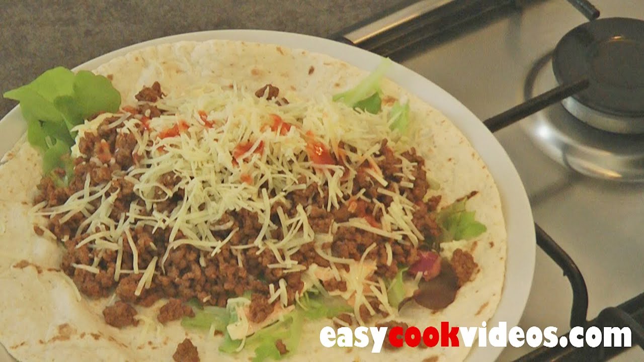 Quick Meals – Easy Ground Beef Recipes – Spicy Beef Wrap