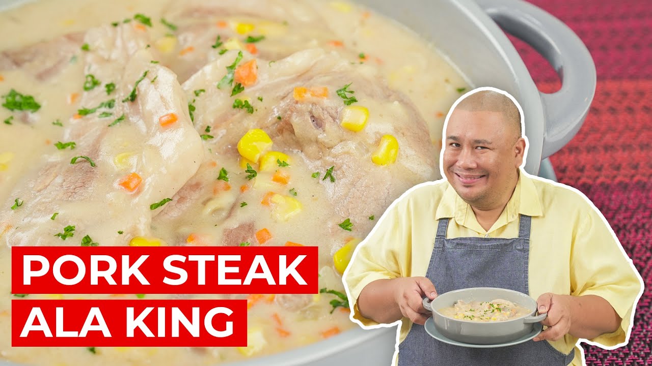 Creamy Pork Steak Ala King Recipe | SIMPOL | CHEF TATUNG