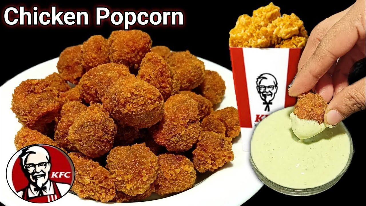 KFC Style Chicken Popcorn | Crispy Chicken Popcorn Recipe | Quick Snacks | Chicken Snacks Recipes