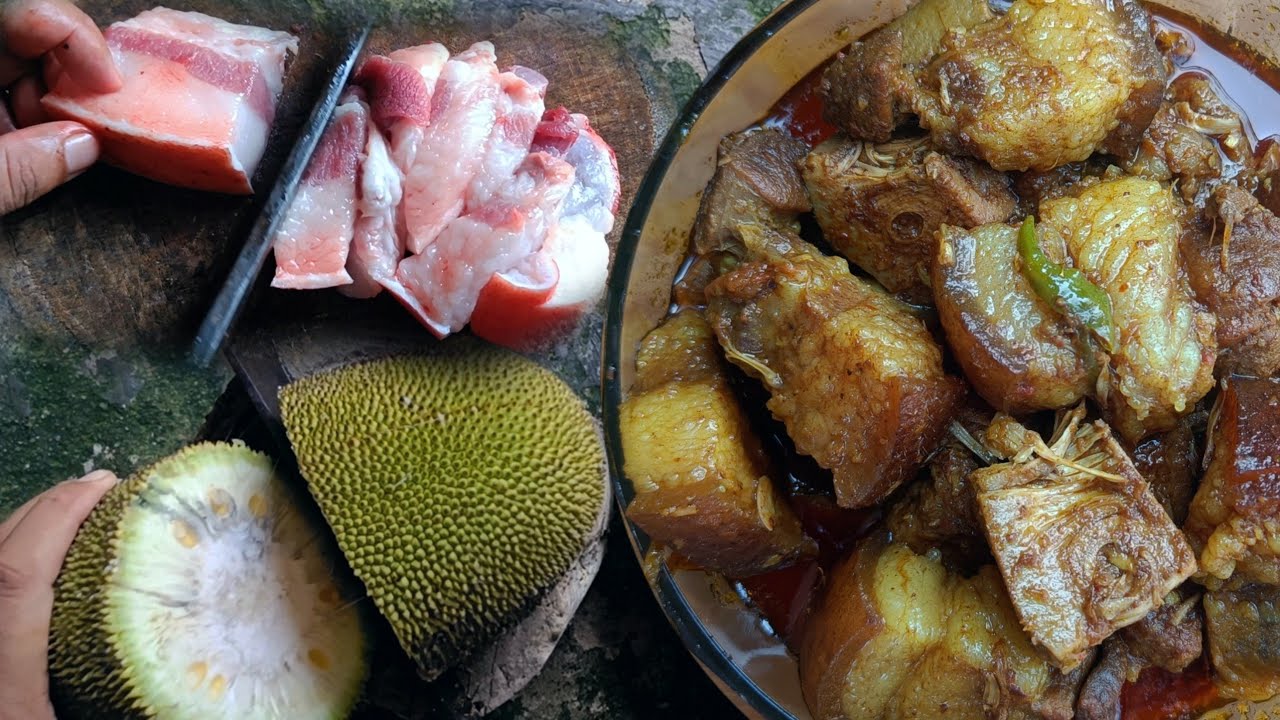 Pork curry with Jackfruit || Tasty Pork curry recipe ||
