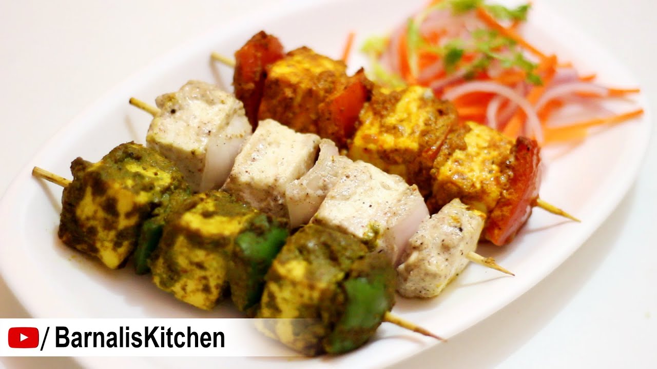 3 Easy Paneer Tikka Recipes – Paneer Tikka Recipe – Indian Vege Starter – Independence day Recipe