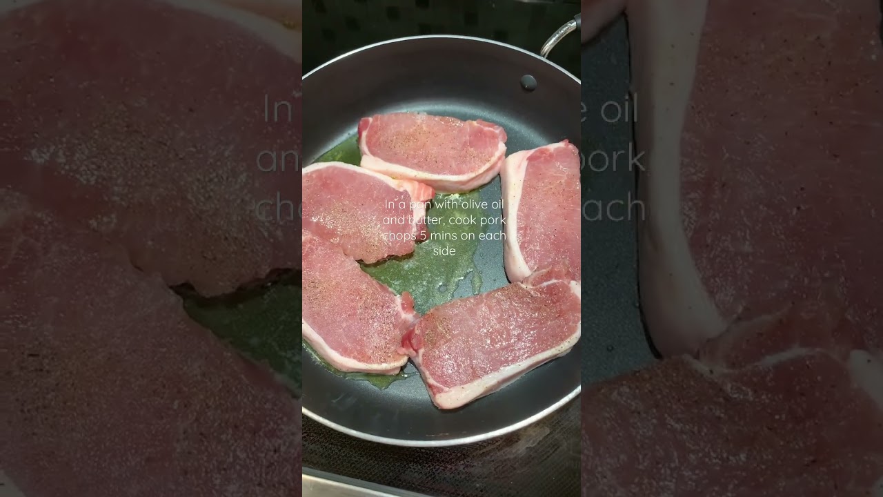 Pan Cooked Pork Chops #shorts #pork #porkchoprecipe