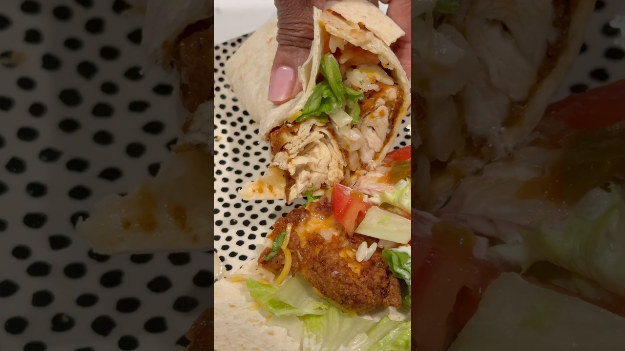 Using What I have at Home To Make Chicken Wraps | Home made