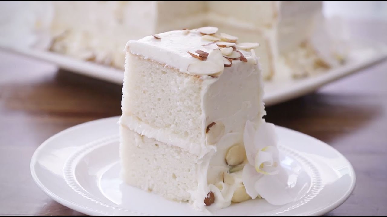 How To Make White Almond Wedding Cake | Dessert Recipes | Allrecipes.com
