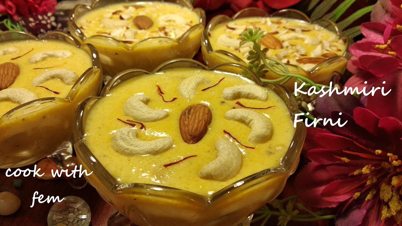 Kashmiri Firni – Eid Special Recipe || Very Tasty & Delicious Milk Dessert By Cook with Fem
