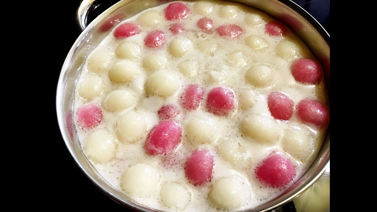 Thai Dessert Recipes : How to make Dumplings in Coconut Cream