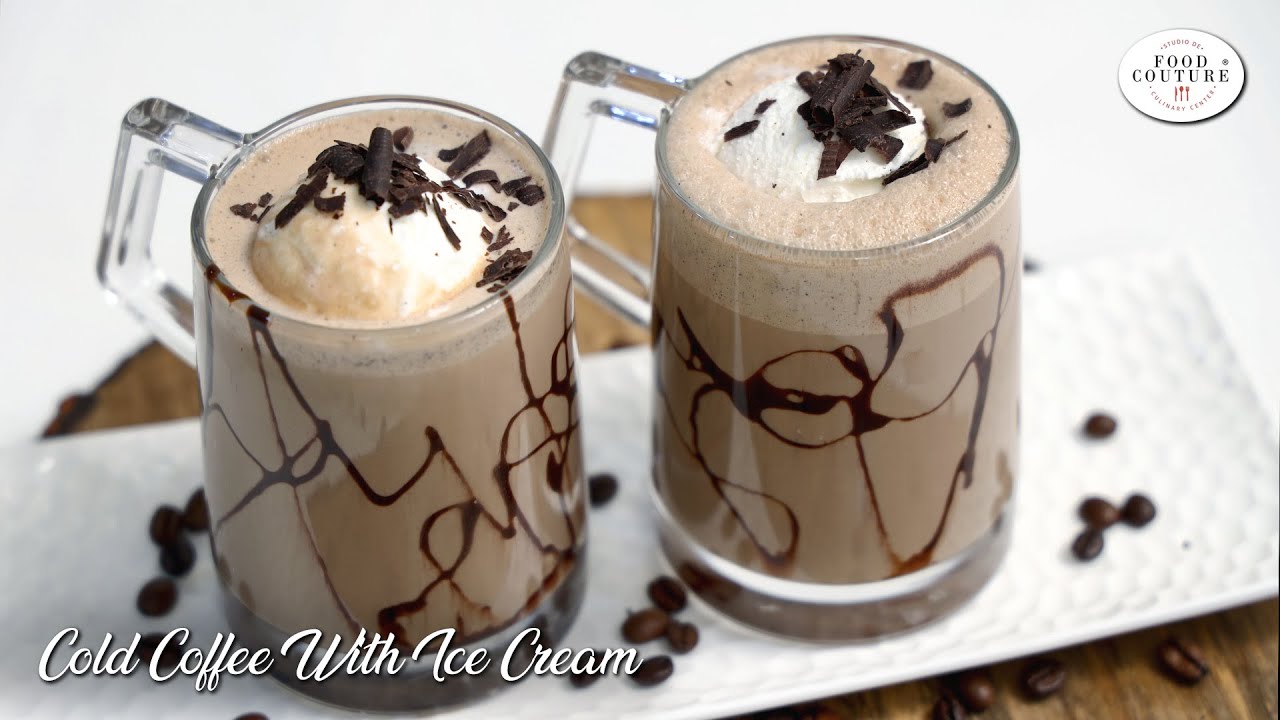 Cold Coffee With Ice Cream | कोल्ड कॉफ़ी विथ आइसक्रीम | Easy Recipe At Home #StayHome & Cook #WithMe