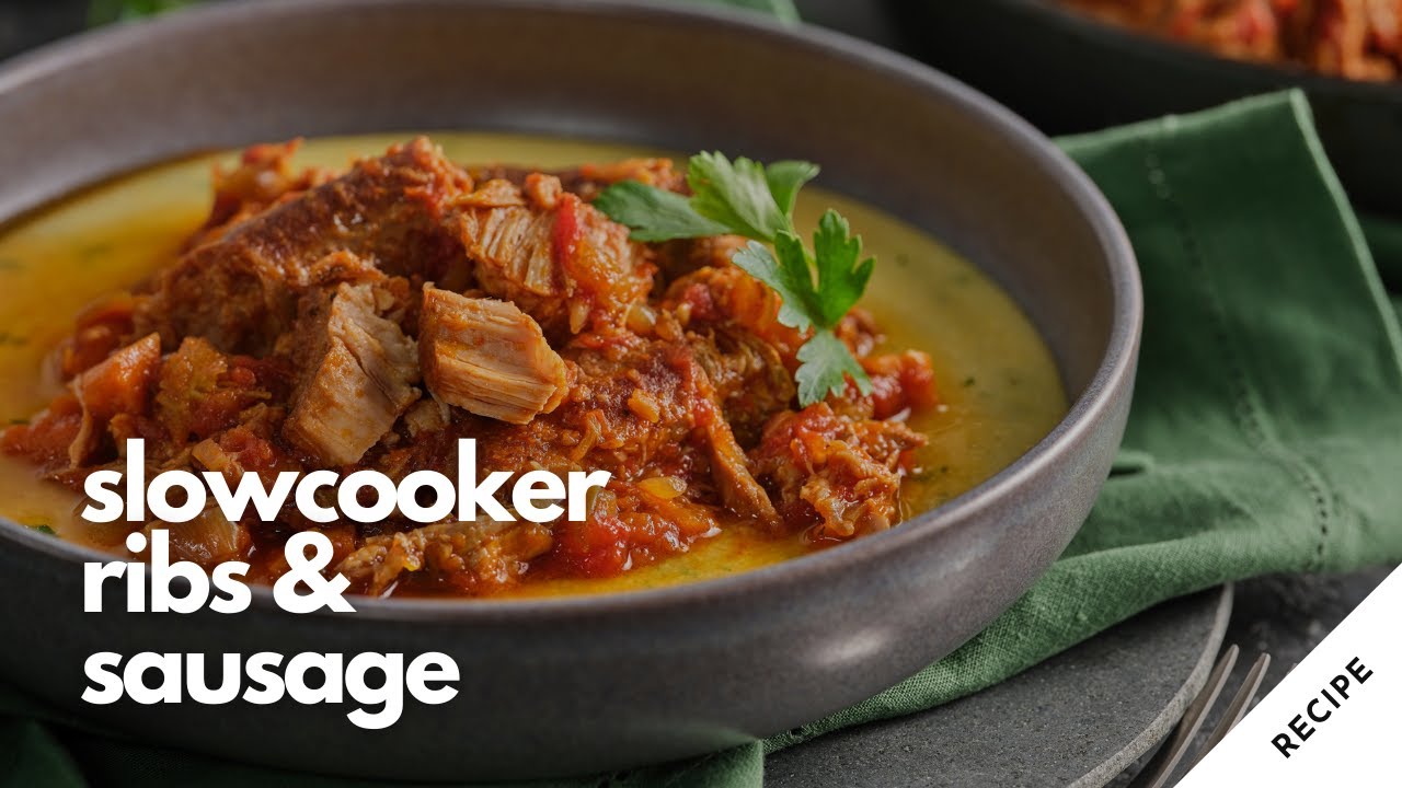 Ribs & Sausage Slow Cooker Meal | Ontario Pork Recipes
