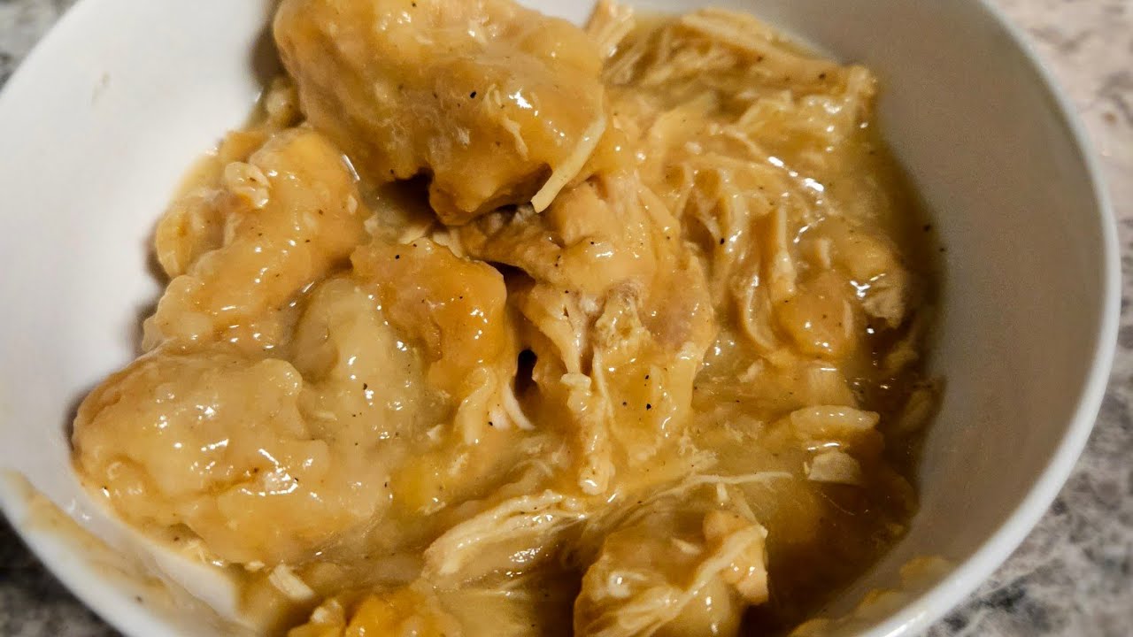 CROCKPOT CHICKEN AND DUMPLINGS* EASY,FRUGAL, AND DELICIOUS DINNER!