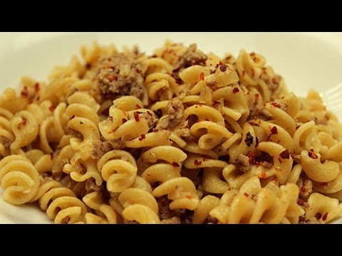 Pasta with Ground Beef Recipe – Easy Turkish Recipes