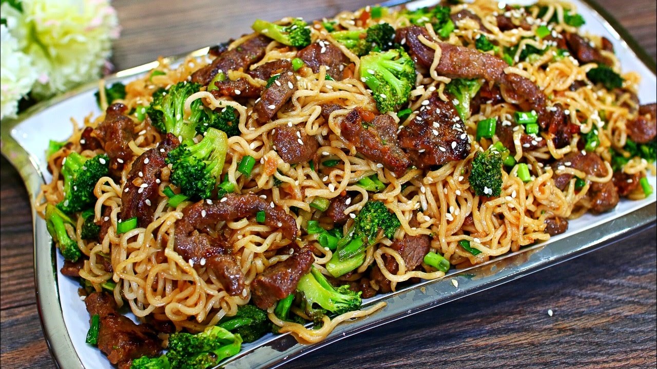 Beef and Broccoli Stir Fry Noodles Recipe – Easy Beef Stir Fry Noodles