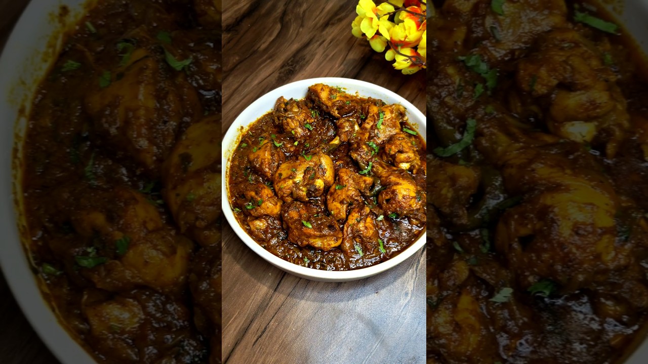 Dhaba Style Chicken Masala Curry Recipe #shorts #youtubeshorts #viralvideo #recipe