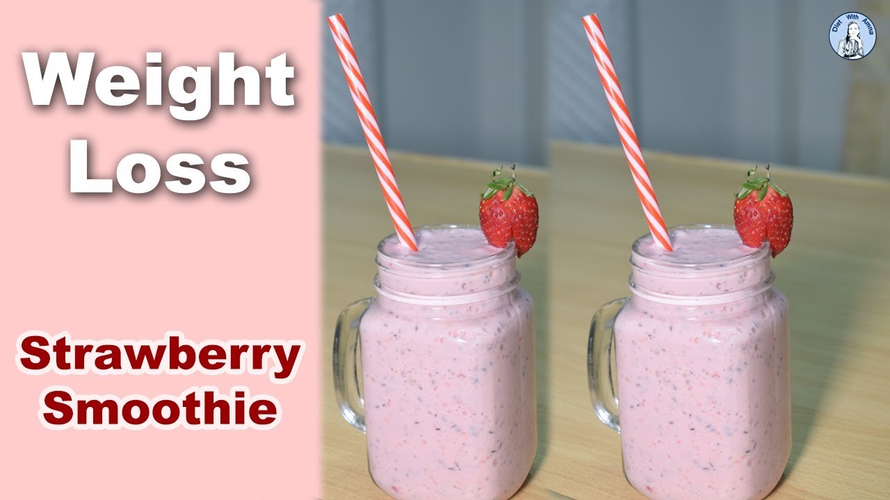 Tasty Strawberry Smoothie Recipe | Low-fat Strawberry Smoothie for Weight Loss | Diet With Amna