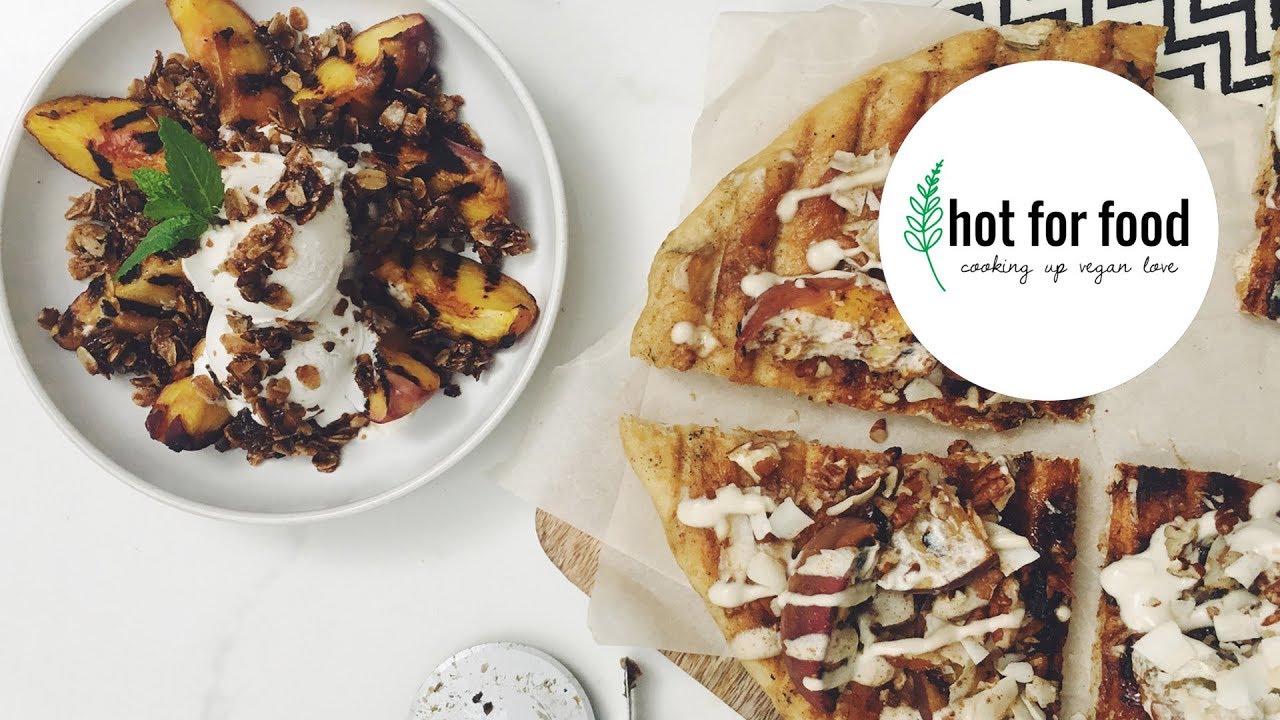 GRILLED PEACHES 2 WAYS (DESSERT) | hot for food