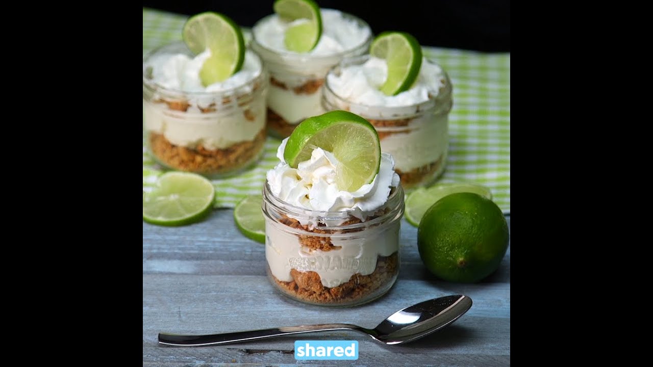 Key Lime Pie Mason Jars | Dessert