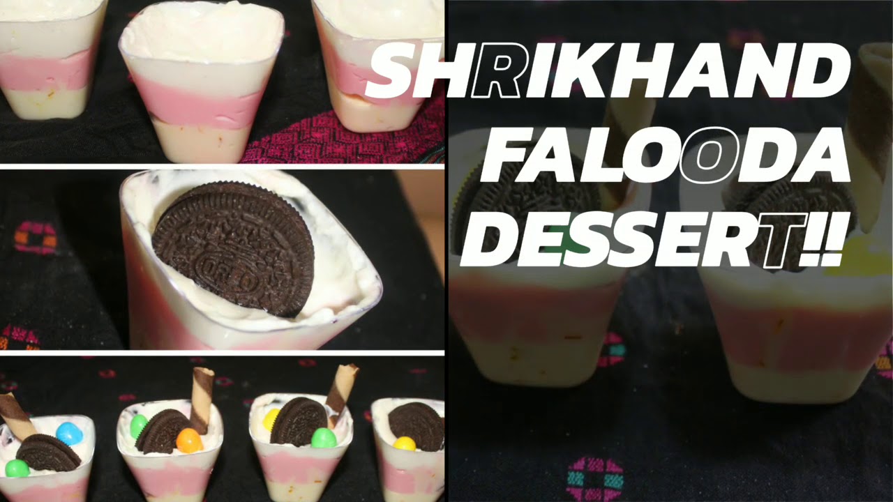 Shrikhand falooda Dessert!! Cooking without fire recipes for kids