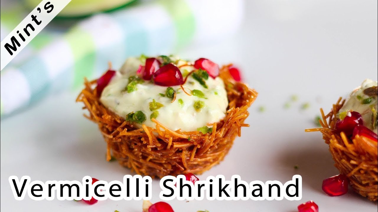 Sevai Shrikhand Recipe | Indian Dessert Recipes | Vermicelli Shrikhand