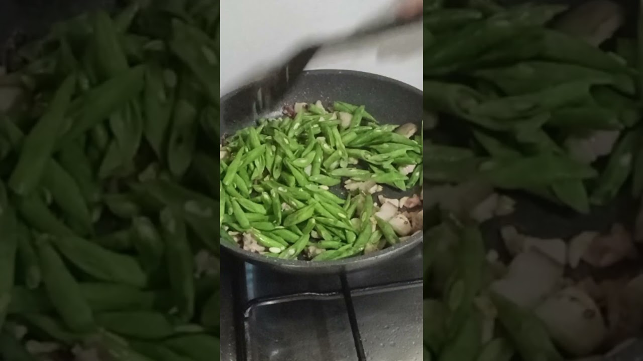 Ginisang Baguio beans w/ pork