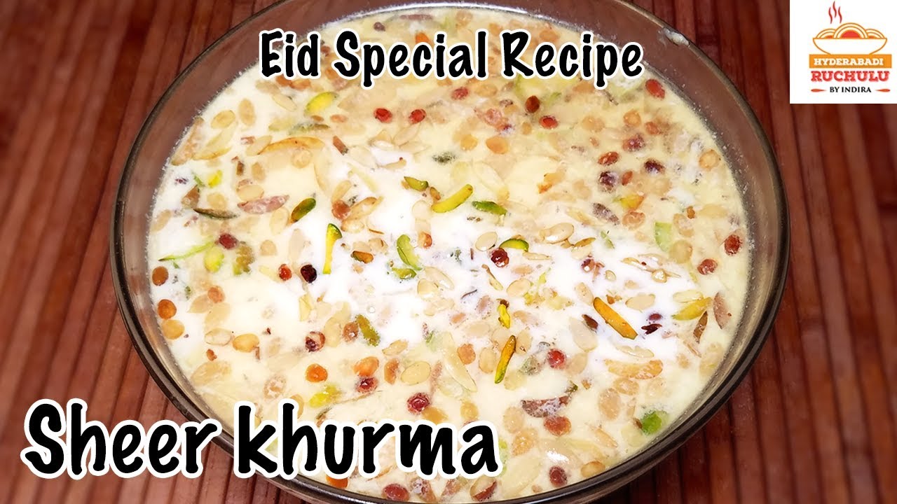 Sheer Khurma | Eid Special Recipe | Eid Famous Dessert Recipe by Hyderabadi Ruchulu