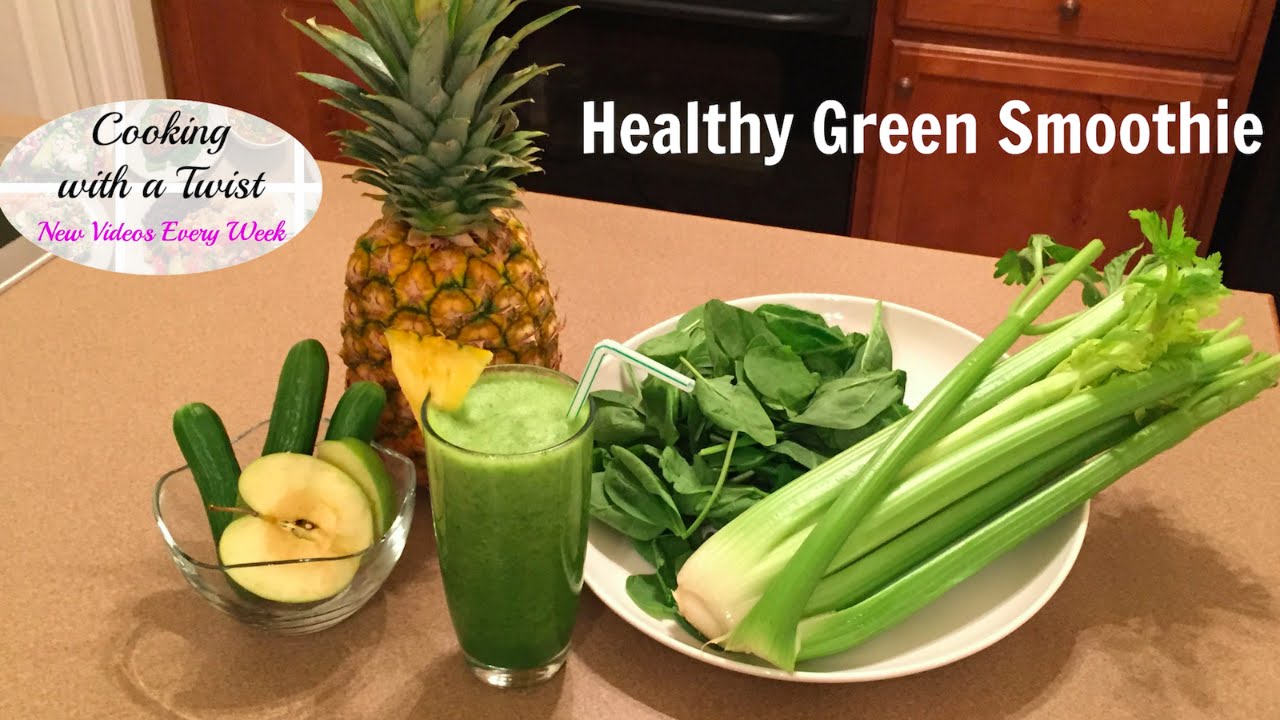 Green Smoothie – Healthy Smoothie Recipe – Healthy Breakfast Smoothie – Green Drink Recipe