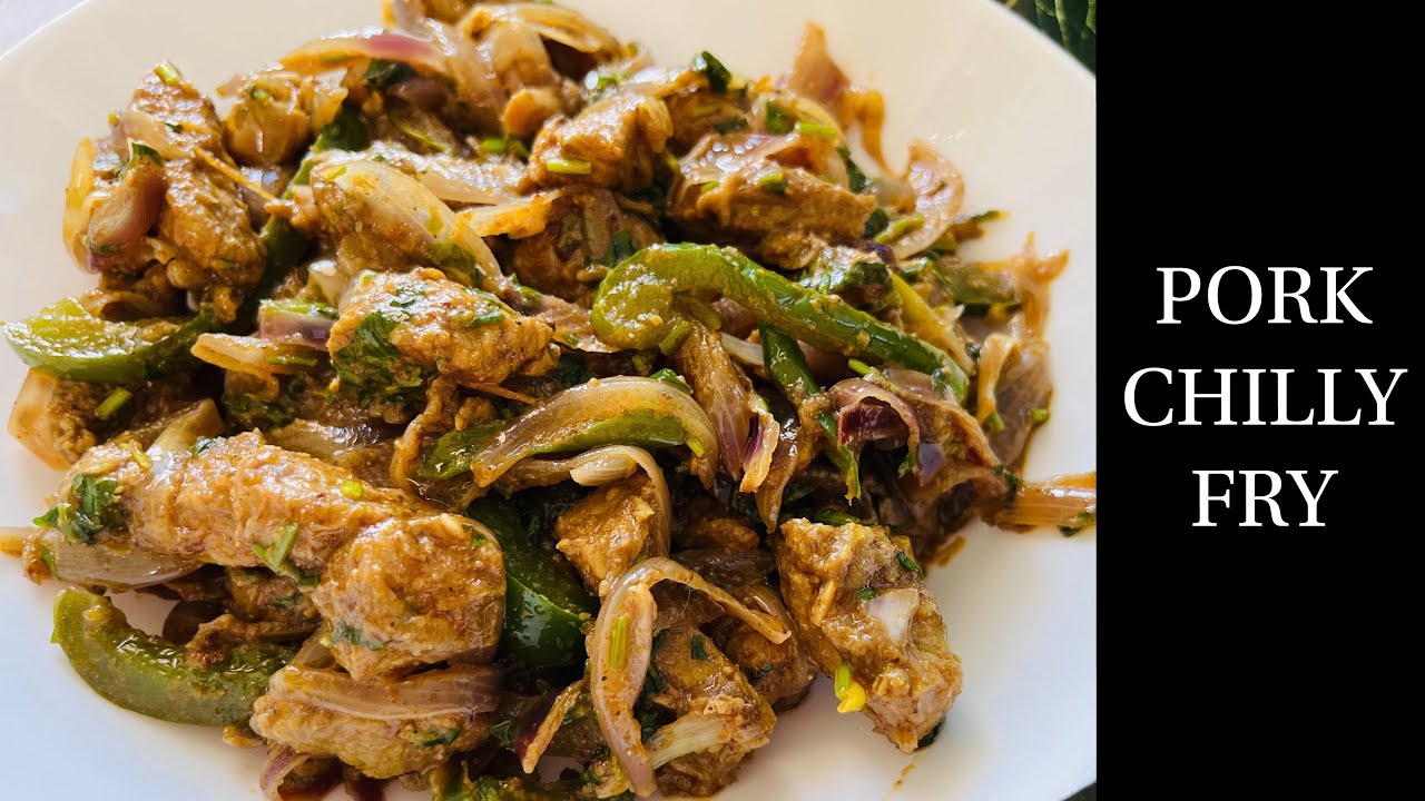 Goan Pork Chili Fry Recipe | Tasty Pork Chilly Fry | Goan Pork Recipes – by Natasha