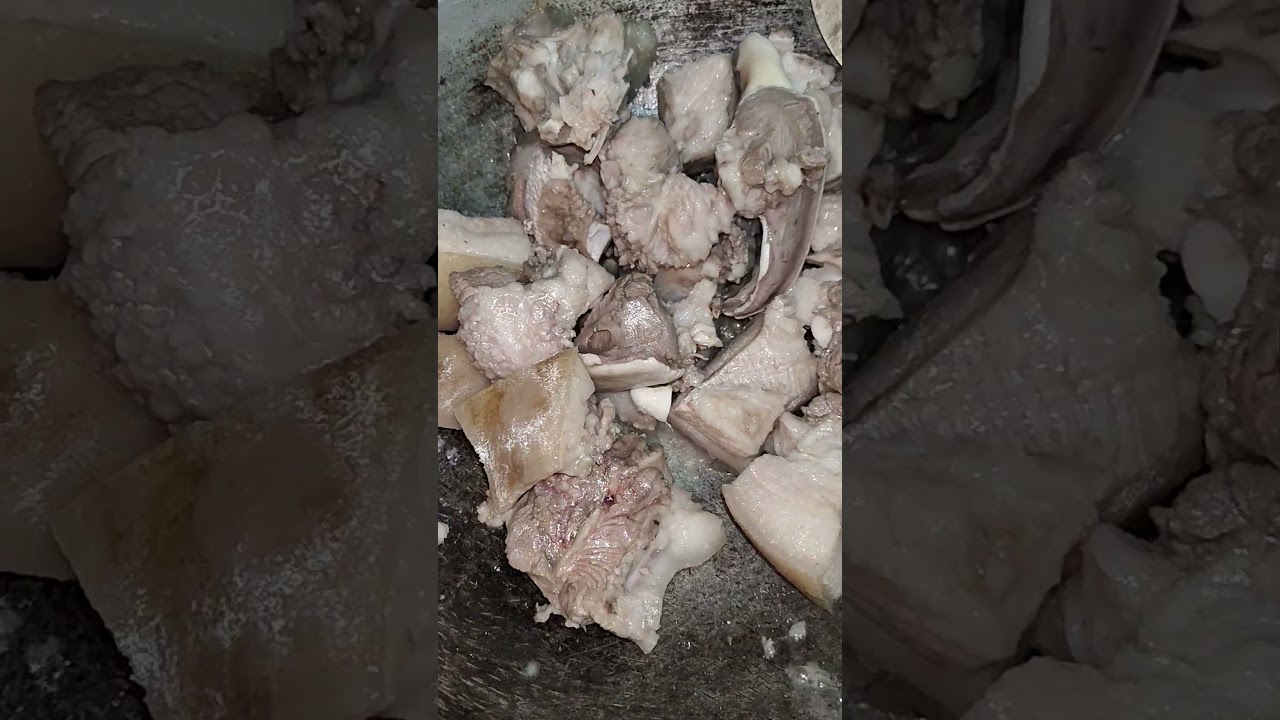 suar ka meet fry pork fry pig meet fry #viralvideo #shortvideo