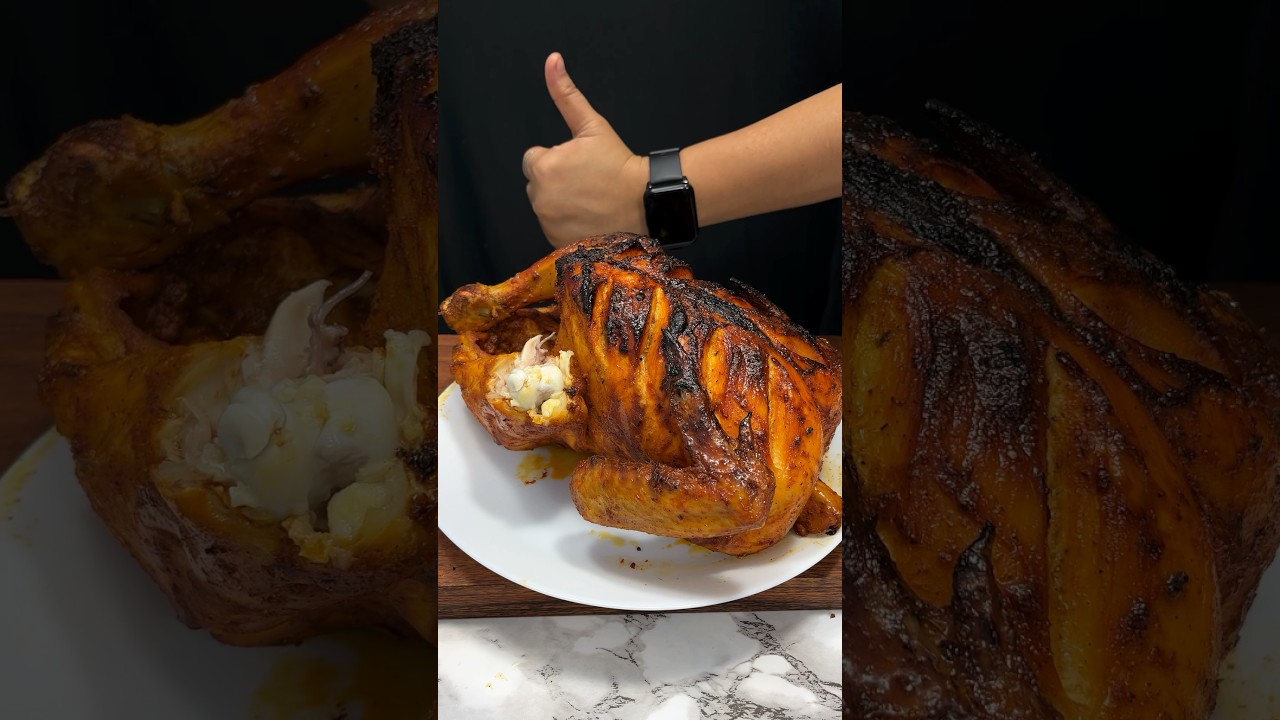 Chicken Roast ASMR Cooking #chicken #food #shorts #nonveg #chickenroast #crunchytreats #asmr