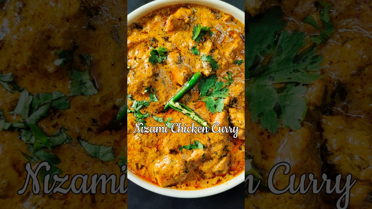 Nizami Chicken Darbari | Royal Hyderabadi Chicken Curry Recipe #shorts #food