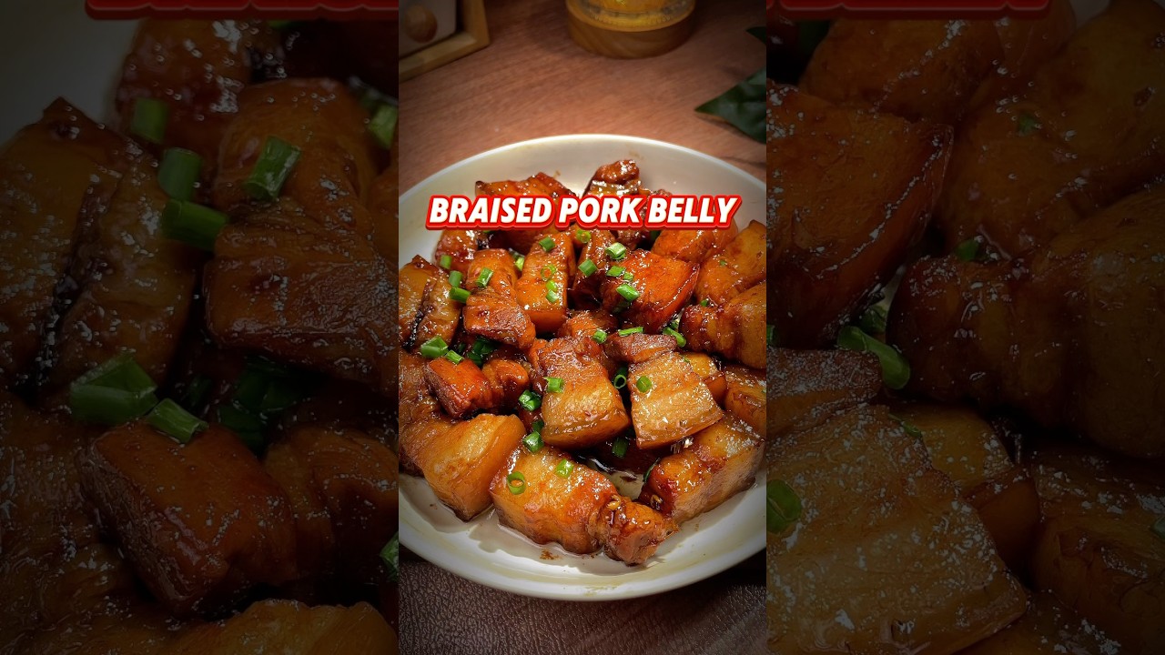 Braised Pork belly Recipe #easyrecipe #porkbelly #pork #simplerecipes #dinnerideas #chinesefood