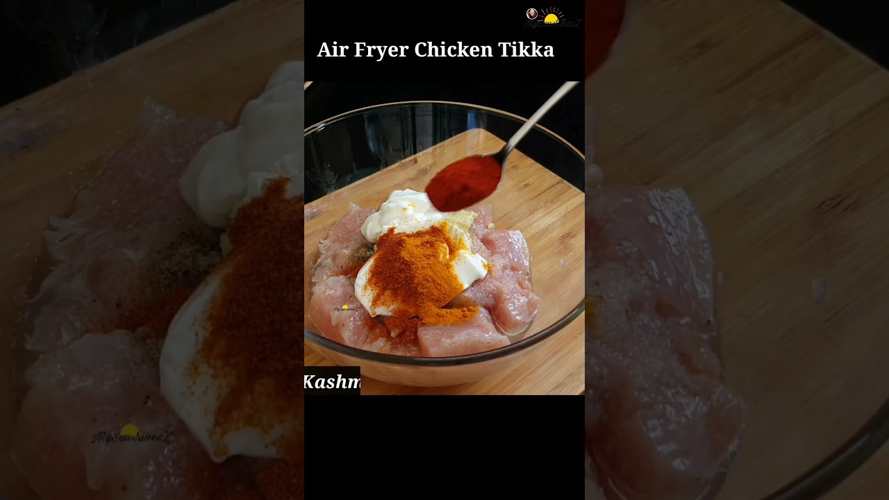 Air Fryer Chicken Tikka Recipe | #shorts #viral #airfryerchicken | Airfryer Recipes