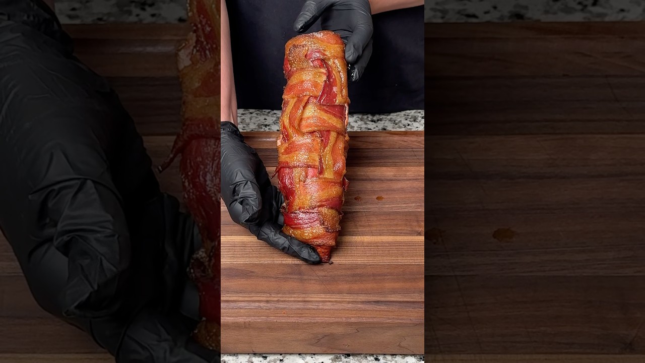 The BEST Way to Smoke Pork Tenderloin! #bbq #recipe #shorts