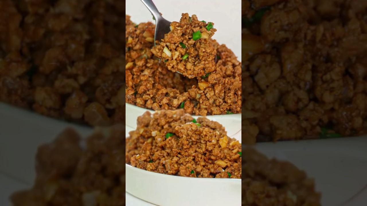 Easy And Tasty Minced Pork Recipe | How to Cook Minced Pork #shorts  #cooking #recipe #food