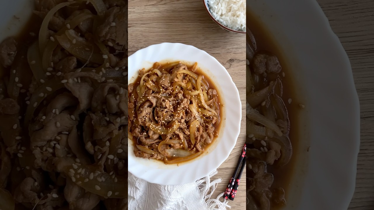 QUICK & EASY dinner idea: Japanese Ginger Pork Recipe (Shogayaki) #cooking #easydinner
